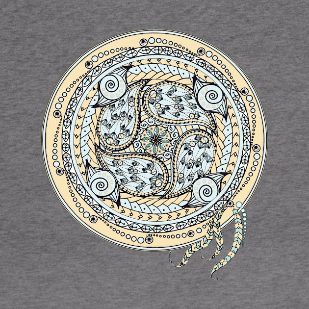 Paisley Balance Mandala by DISmithArt